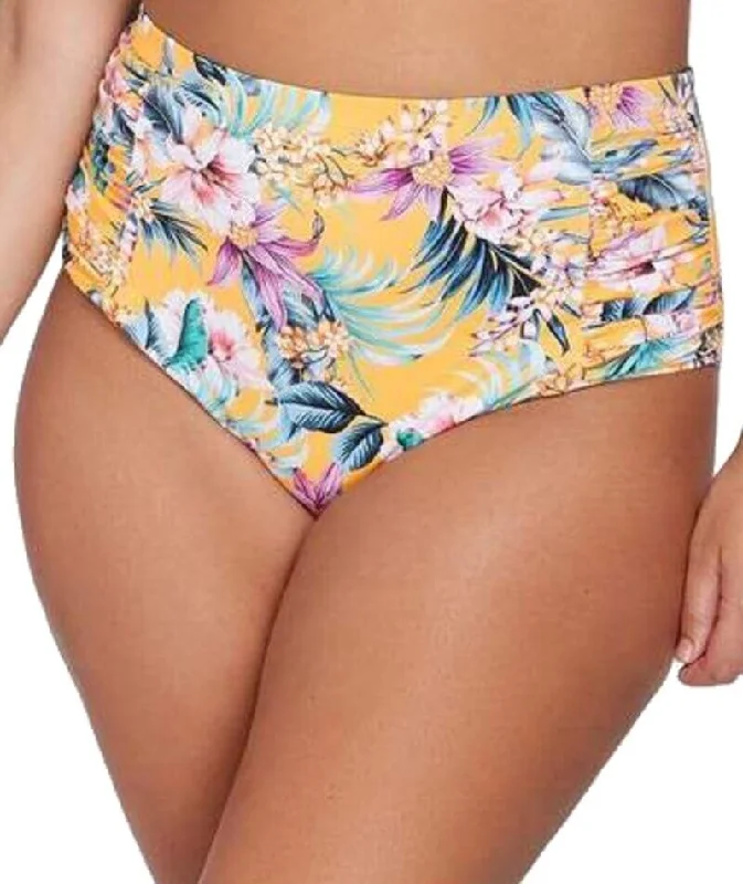 Bra with a seamless cup for a smooth silhouette Artesands Tropo'logical Botticelli High Waist Swim Brief - Yellow Bra with a seamless cup for a smooth silhouette Artesands Tropo'logical Botticelli High Waist Swim Brief - Yellow