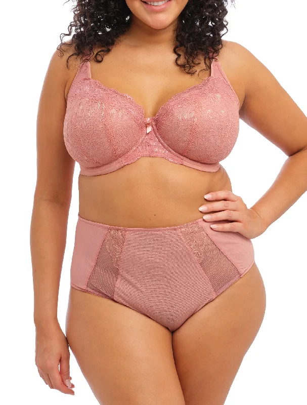 Back - closure bras with traditional hook - and - eye fastenings Brianna Padded Half Cup Bra in Ash Rose Back - closure bras with traditional hook - and - eye fastenings Brianna Padded Half Cup Bra in Ash Rose
