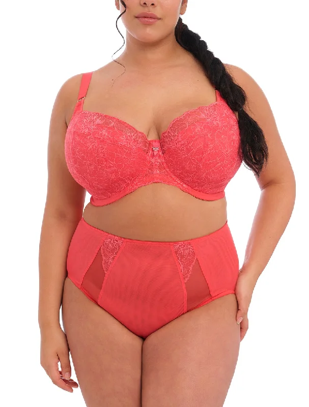 Plus - size bras designed for larger cup sizes and fuller figures Brianna Padded Half Cup Bra in Cayenne Plus - size bras designed for larger cup sizes and fuller figures Brianna Padded Half Cup Bra in Cayenne