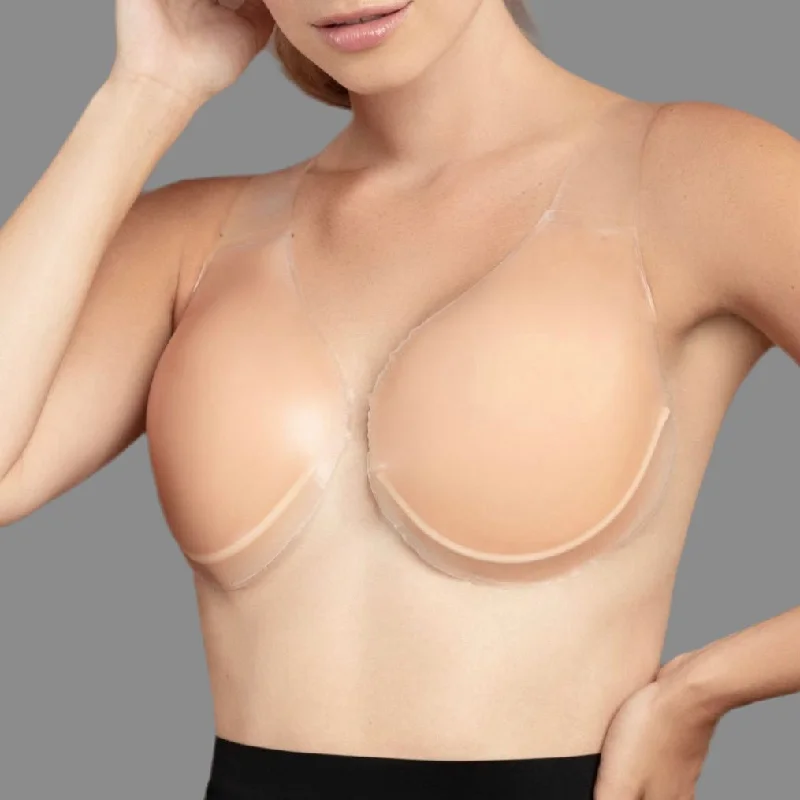 Bra with a seamless back for a smooth look under clothes About the Bra - Adhesive Bra Sculpting Silicone Lifts - Nude Bra with a seamless back for a smooth look under clothes About the Bra - Adhesive Bra Sculpting Silicone Lifts - Nude