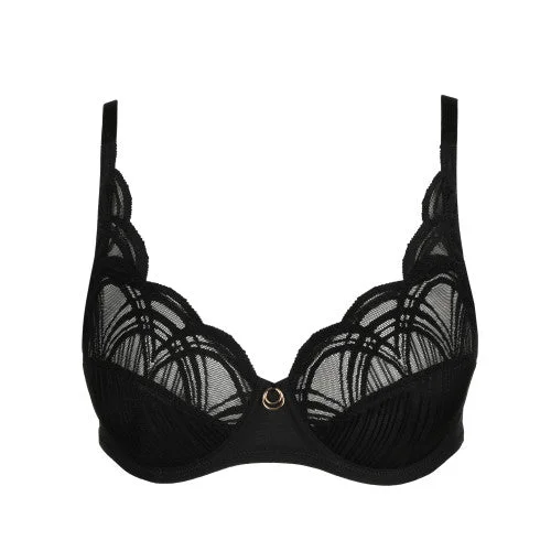 Bra with a reversible design for double the style options​ Cathia Full Cup Bra BLACK
