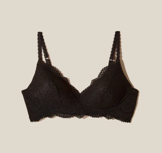 Bra with a push - up memory foam cup for enhanced cleavage COSABELLA Forte Padded Bralette FORTE1371 Black 32A - 38D Bra with a push - up memory foam cup for enhanced cleavage COSABELLA Forte Padded Bralette FORTE1371 Black 32A - 38D