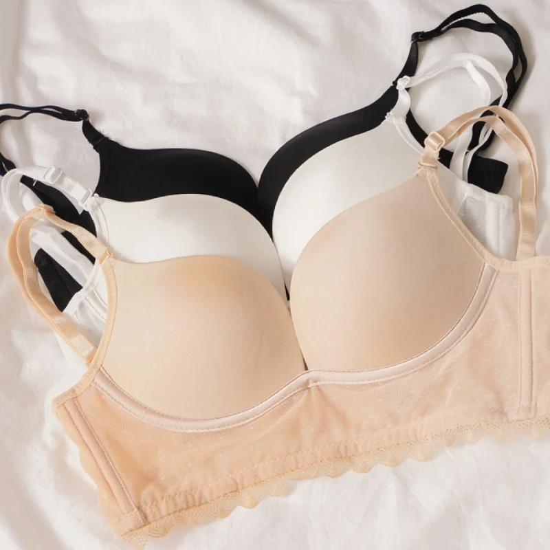 Bra with a non - padded cup for a natural feel​ 【Lower Back Bra】Bella
