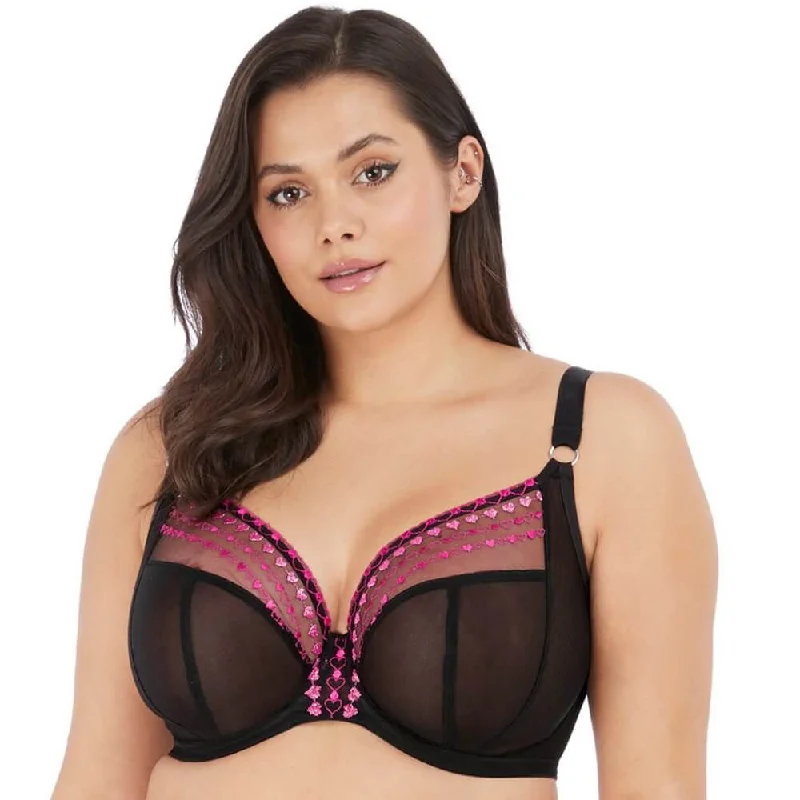 Bra with a satin - lined cup for a smooth and comfortable fit Elomi Matilda Underwire Plunge Bra - Kiss Bra with a satin - lined cup for a smooth and comfortable fit Elomi Matilda Underwire Plunge Bra - Kiss