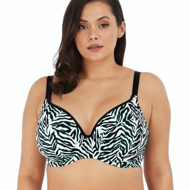 Long - line bras for added support and a slimming effect Elomi Swim Zulu Underwired Plunge Bikini Top Multiway - Black Long - line bras for added support and a slimming effect Elomi Swim Zulu Underwired Plunge Bikini Top Multiway - Black