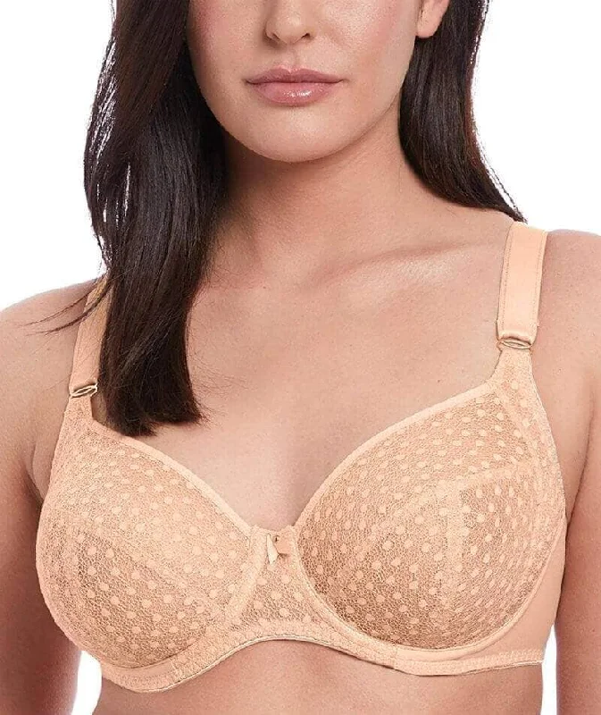 Bra with a plus - size front - closure for easy access​ Freya Starlight Underwire Bra - Caramel