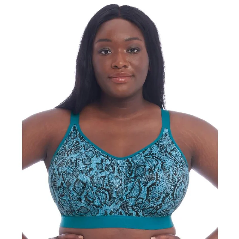 Bra with a multi - way strap system for different outfits Goddess Sport Wirefree Sports Bra - Teal Bra with a multi - way strap system for different outfits Goddess Sport Wirefree Sports Bra - Teal
