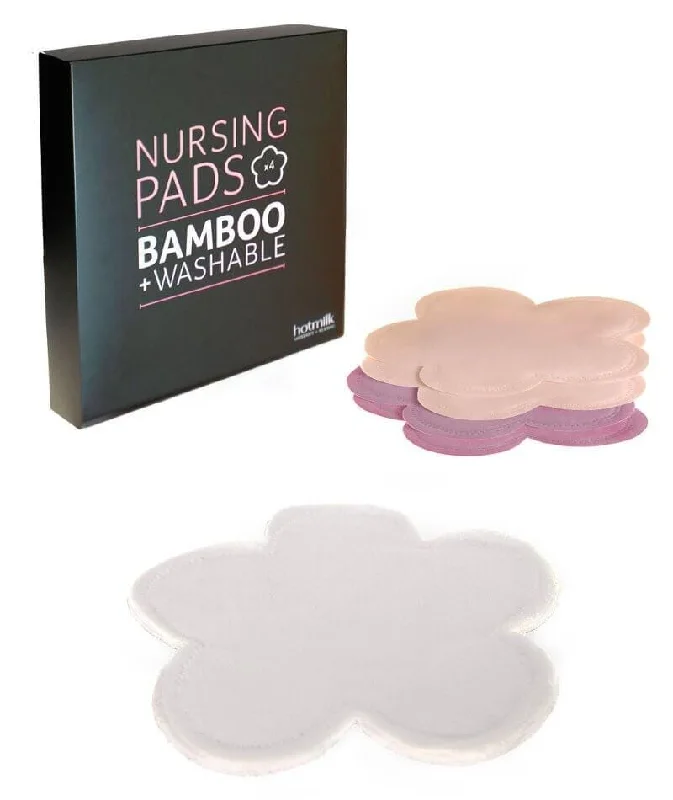 Bra with a nylon - lined cup for stretch and support Hotmilk Bamboo Nursing Pads - 4 Pads Bra with a nylon - lined cup for stretch and support Hotmilk Bamboo Nursing Pads - 4 Pads