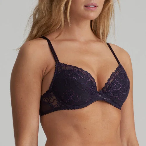 Bra with a wireless memory foam cup for ultimate comfort​ Jane Push Up Bra Amethyst