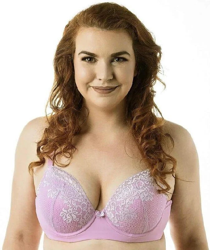 Bra with side - support panels to prevent spillage Lady Emprezz Pink Lady Padded Shaping Bra - Lilac Bra with side - support panels to prevent spillage Lady Emprezz Pink Lady Padded Shaping Bra - Lilac