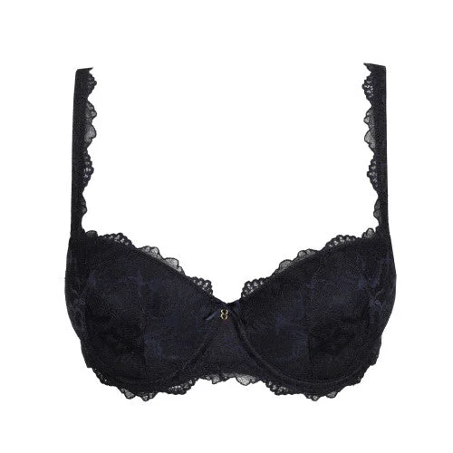 Bra with a plus - size wireless option for comfort Manyla Balconette Bra Velvet Blue Bra with a plus - size wireless option for comfort Manyla Balconette Bra Velvet Blue