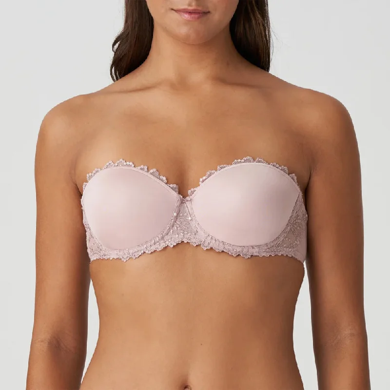Cotton bras known for breathability and softness​ Marie Jo 'Jane' Strapless Bra in Bois de Rose