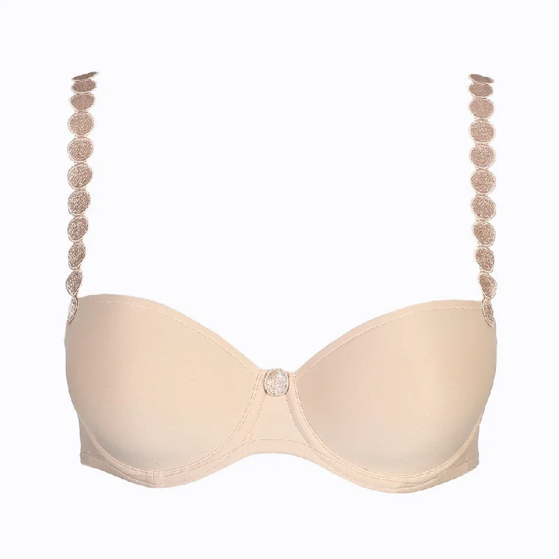 Bra with a memory foam cup for a customized fit Marie Jo L'Aventure Tom Caffé Latte Balconet Bra 0120829 Bra with a memory foam cup for a customized fit Marie Jo L'Aventure Tom Caffé Latte Balconet Bra 0120829