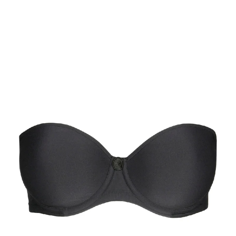 Bra with a nylon - lined cup for stretch and support Marie Jo L'Aventure Tom Strapless Bra Black 0120828 Bra with a nylon - lined cup for stretch and support Marie Jo L'Aventure Tom Strapless Bra Black 0120828