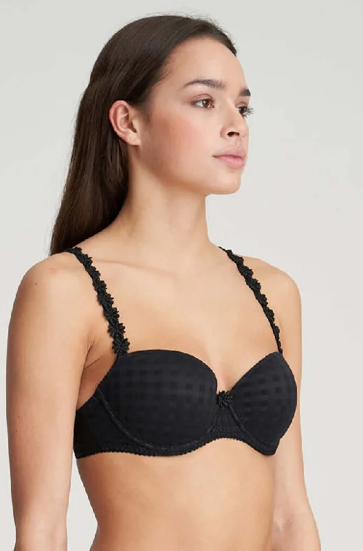 Push - up bras to add cleavage and lift​ Avero Balcony Bra in Black