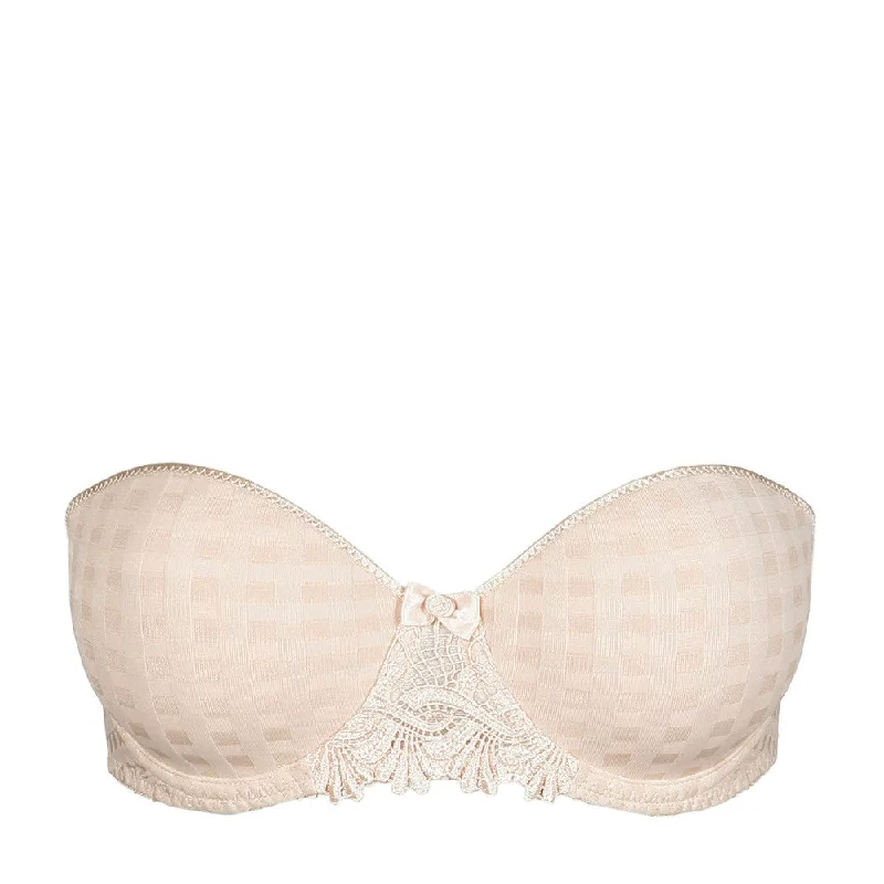 Bra with a plus - size underwire for enhanced support Marie Jo Avero Strapless Bra Caffé Latte 0200413 Bra with a plus - size underwire for enhanced support Marie Jo Avero Strapless Bra Caffé Latte 0200413