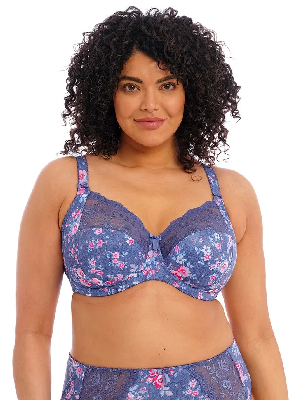 Bra with a bandeau style for a strapless and sleek look Morgan Underwire Bra in Denim Floral Bra with a bandeau style for a strapless and sleek look Morgan Underwire Bra in Denim Floral