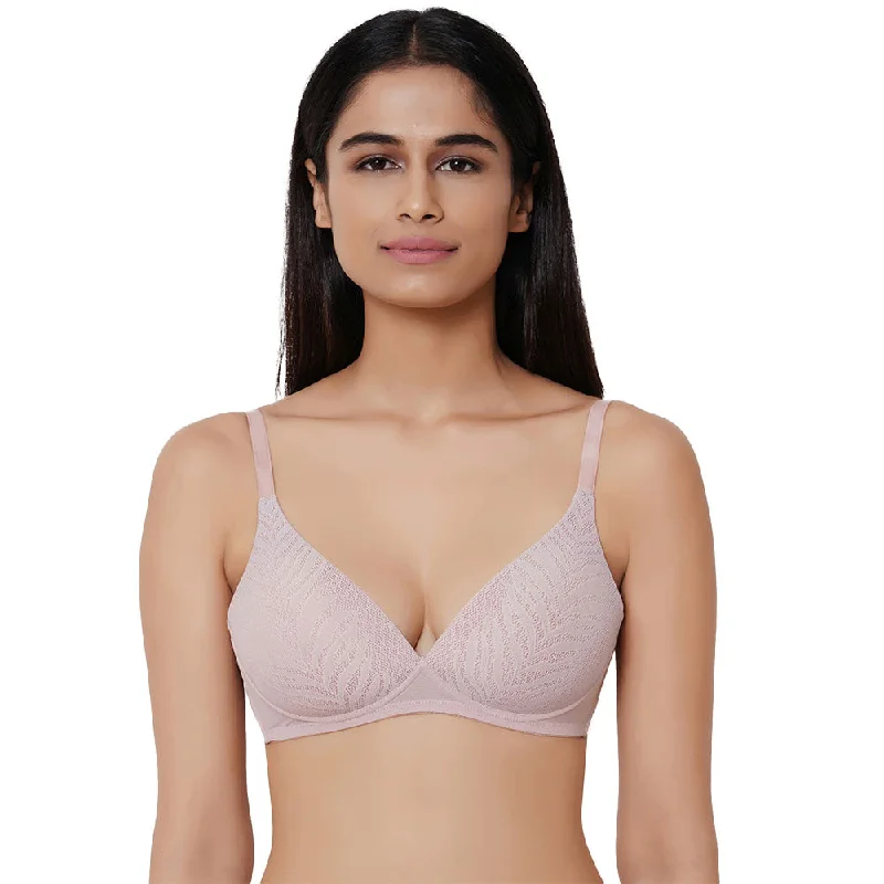 Bra with a solid color for a classic and versatile option Mysa Padded Non-Wired 3/4th Cup Everyday Wear Medium coverage T-Shirt Bra - Beige Bra with a solid color for a classic and versatile option Mysa Padded Non-Wired 3/4th Cup Everyday Wear Medium coverage T-Shirt Bra - Beige