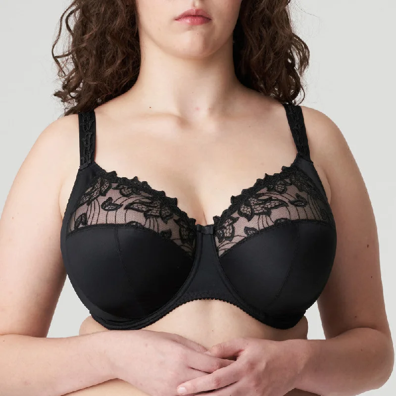 Bra with a memory foam cup for a customized fit Primadonna Deauville Full Cup Bra Black 0161815 I - K Cup Bra with a memory foam cup for a customized fit Primadonna Deauville Full Cup Bra Black 0161815 I - K Cup