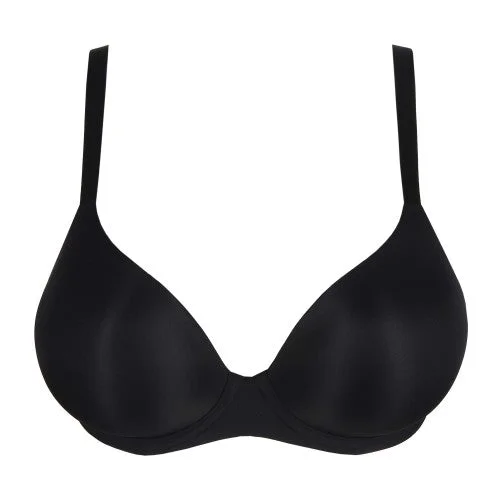 Bra with a polyester - lined cup for durability and moisture - wicking PrimaDonna Figuras Plunge T-Shirt Bra Charcoal Black 0163256 Bra with a polyester - lined cup for durability and moisture - wicking PrimaDonna Figuras Plunge T-Shirt Bra Charcoal Black 0163256