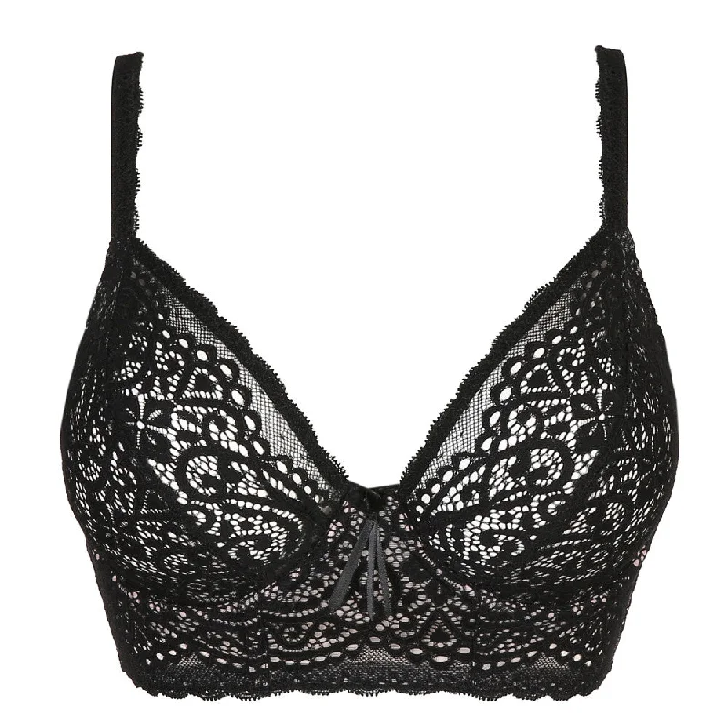 Bra with a wire - free construction for a softer feel PrimaDonna Twist Longline I Do Bra Black 0141606/07 Bra with a wire - free construction for a softer feel PrimaDonna Twist Longline I Do Bra Black 0141606/07
