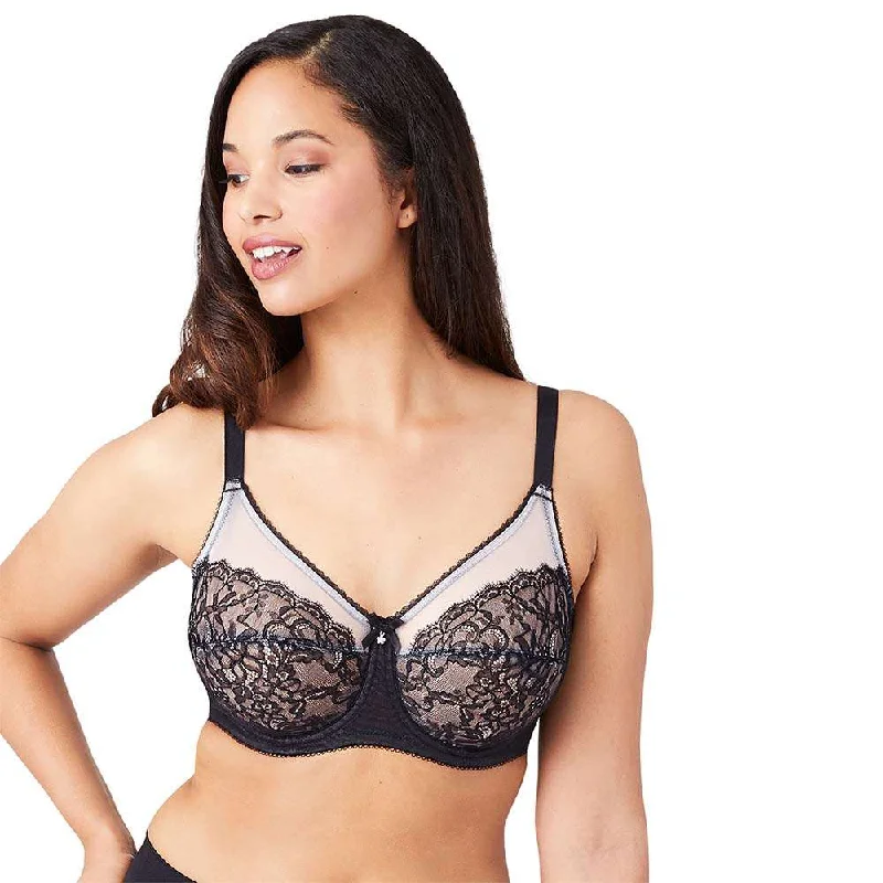 Convertible bras with adjustable straps for versatile styling Retro Chic Non Padded Wired Full Coverage Full Support Everyday Comfort Bra - Black Convertible bras with adjustable straps for versatile styling Retro Chic Non Padded Wired Full Coverage Full Support Everyday Comfort Bra - Black