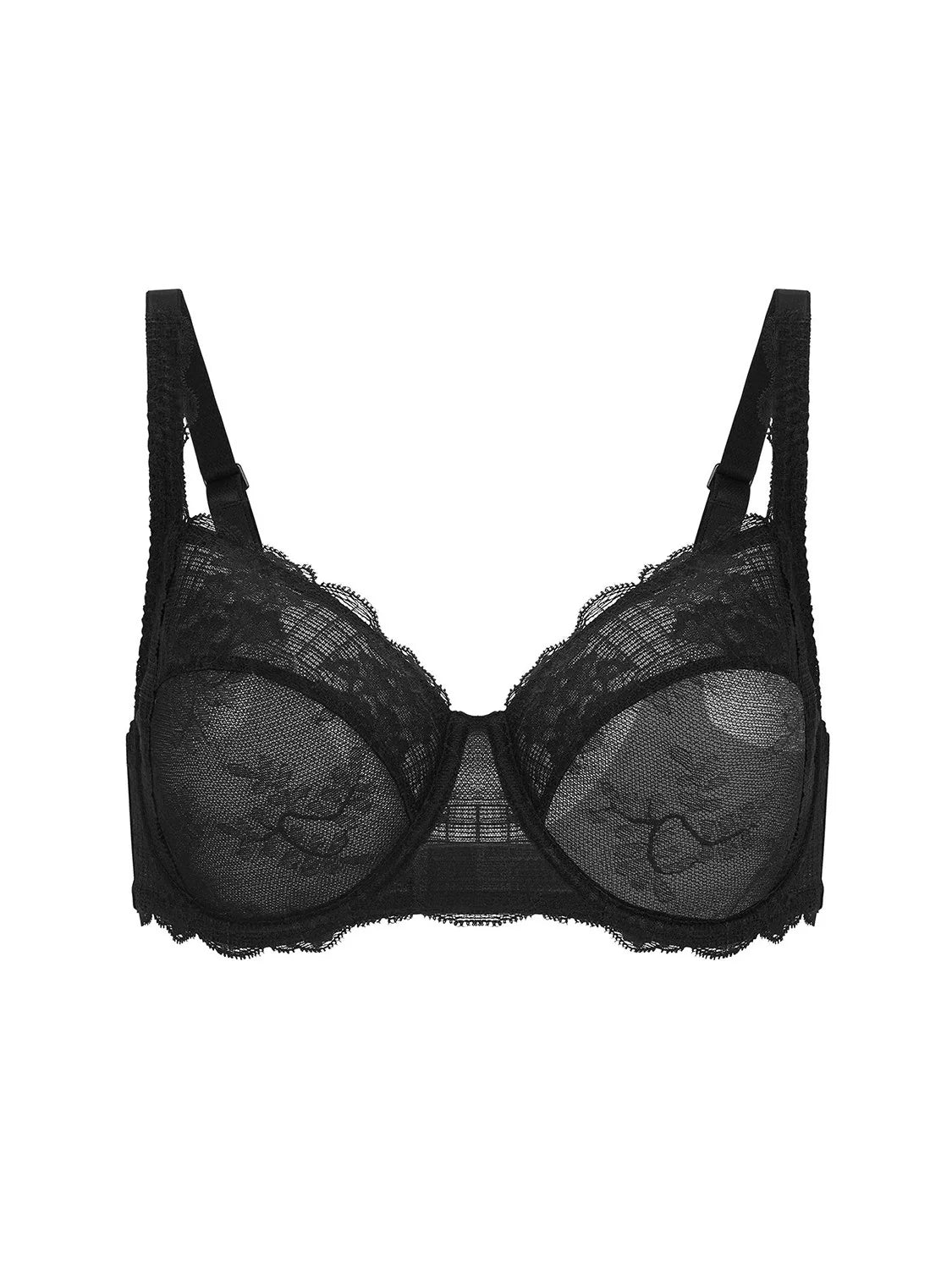 Bra with a seamless memory foam cup for a smooth silhouette​ Reve Full Cup Black