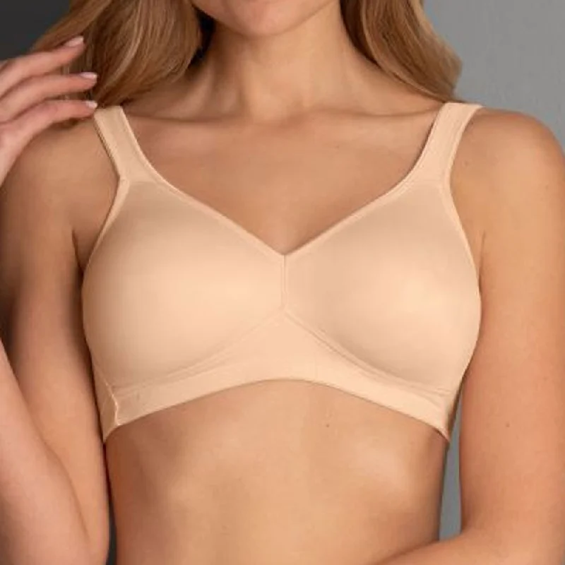 Bra with a seamless back for a smooth look under clothes Rosa Faia 'Twin' Wire-Free Full Cup Soft Bra in Desert (Sand) Bra with a seamless back for a smooth look under clothes Rosa Faia 'Twin' Wire-Free Full Cup Soft Bra in Desert (Sand)