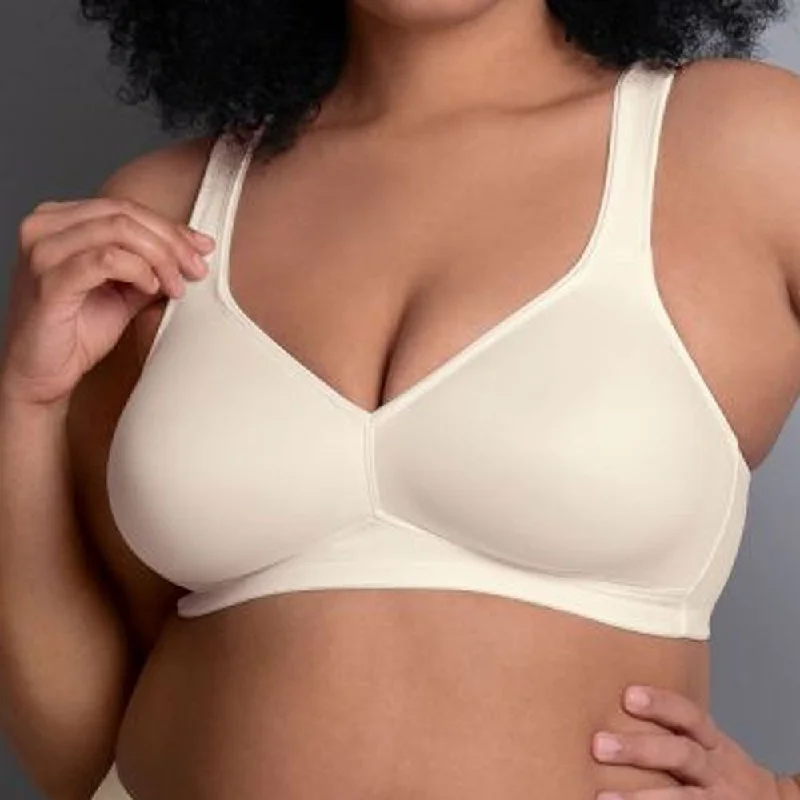 Bra with a multi - way strap system for different outfits Rosa Faia 'Twin' Ivory Wire-Free Full Cup Soft Bra Bra with a multi - way strap system for different outfits Rosa Faia 'Twin' Ivory Wire-Free Full Cup Soft Bra