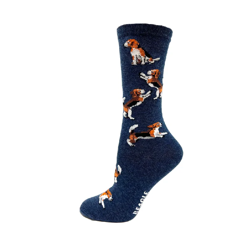 Crazy Toes "Beagle" Cotton Socks - Medium