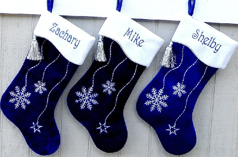 Christmas Stocking Personalized - Happy Santa, Snowman, Cat, Dog, Family XMAS Stockings