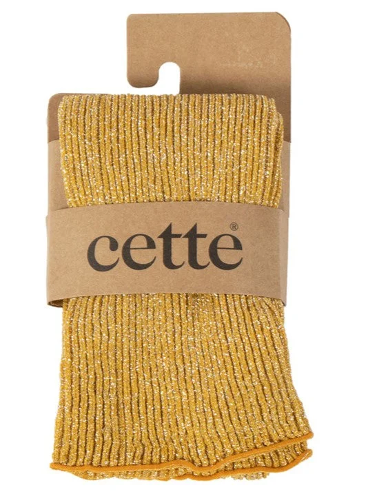 Women's thermal socks for cold weatherCette Glitter Ribbed Socks Sunflower 278-12