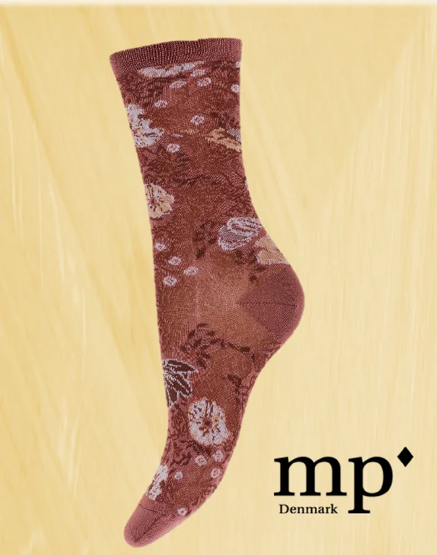 Women's leather - look socks for an edgy styleMP Denmark Florie Socks 79654 Hot Chocolate Women's leather - look socks for an edgy styleMP Denmark Florie Socks 79654 Hot Chocolate