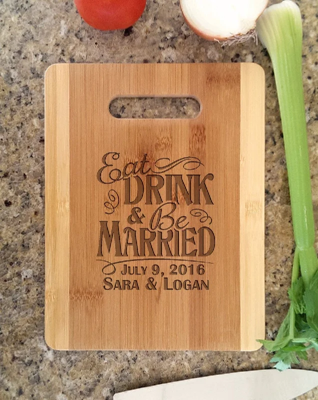 Beach - style stockings for a coastal lookPersonalized Engraved Cutting Board with Eat Drink Be Married Custom Wedding Wood Cutting Board for Newlyweds Just Married Housewarming Gift Beach - style stockings for a coastal lookPersonalized Engraved Cutting Board with Eat Drink Be Married Custom Wedding Wood Cutting Board for Newlyweds Just Married Housewarming Gift