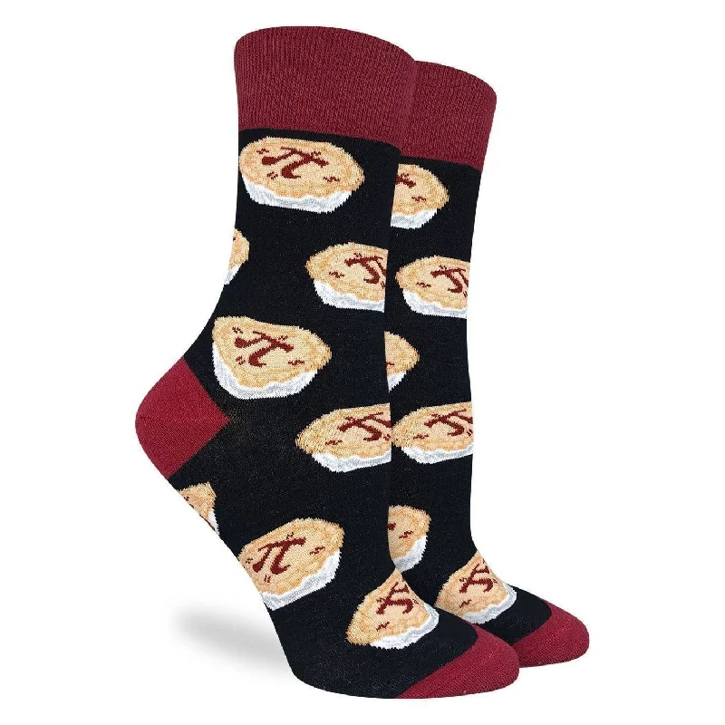 "Pi Pie" Cotton Crew Socks by Good Luck Sock