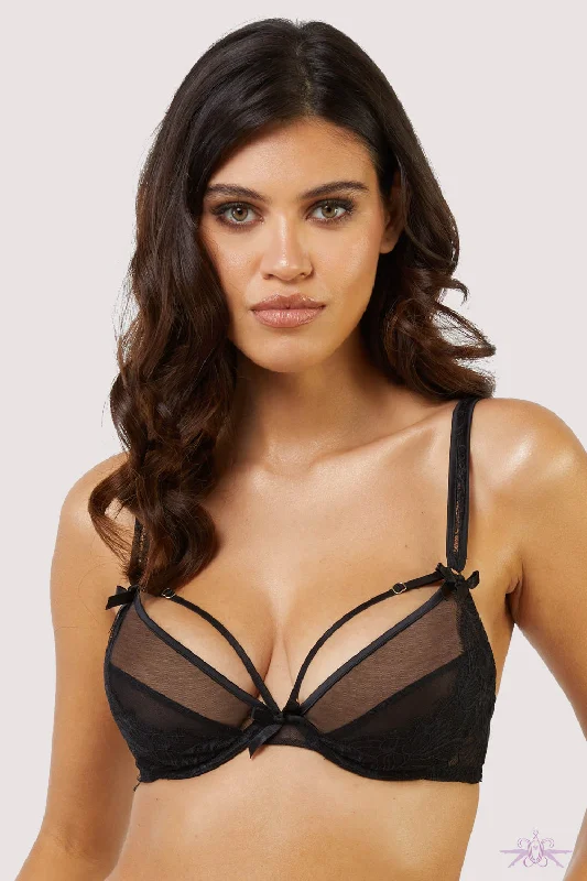 Silk stockings for a luxurious feelPlayful Promises Fallon Plunge Bra