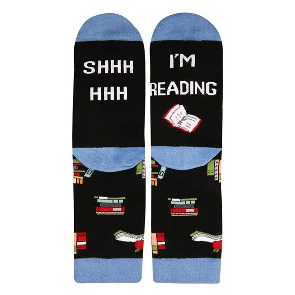 Sofa Socks Shhh I'm Reading