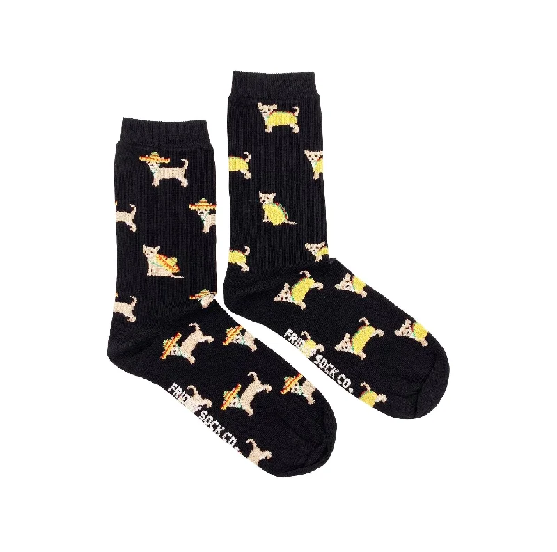 Taco Dog Mismatched Socks