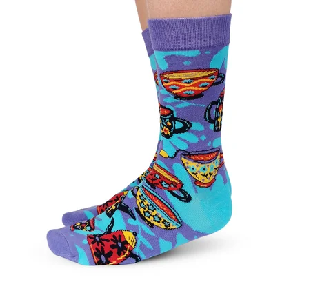 Women's quick - dry socks for water activitiesUptown Sox "Tea Time" Cotton Crew Socks - Medium Women's quick - dry socks for water activitiesUptown Sox "Tea Time" Cotton Crew Socks - Medium