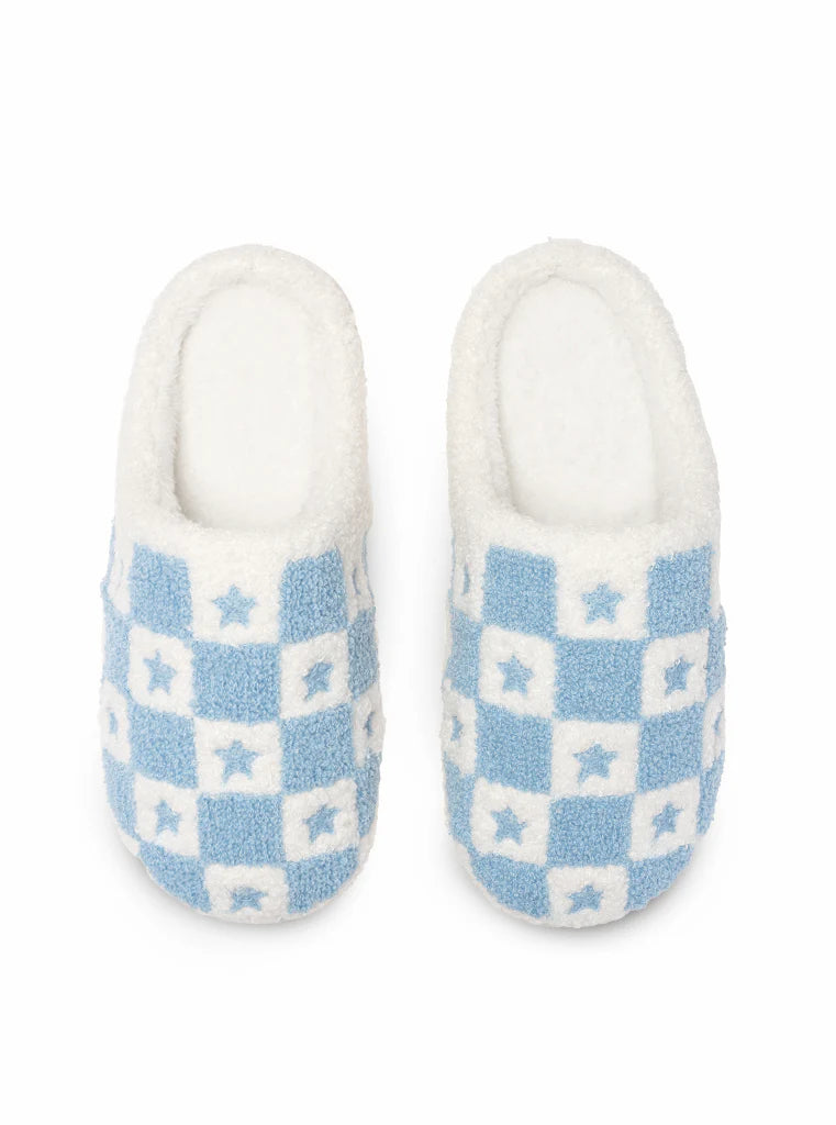 Women Star Checker Slippers