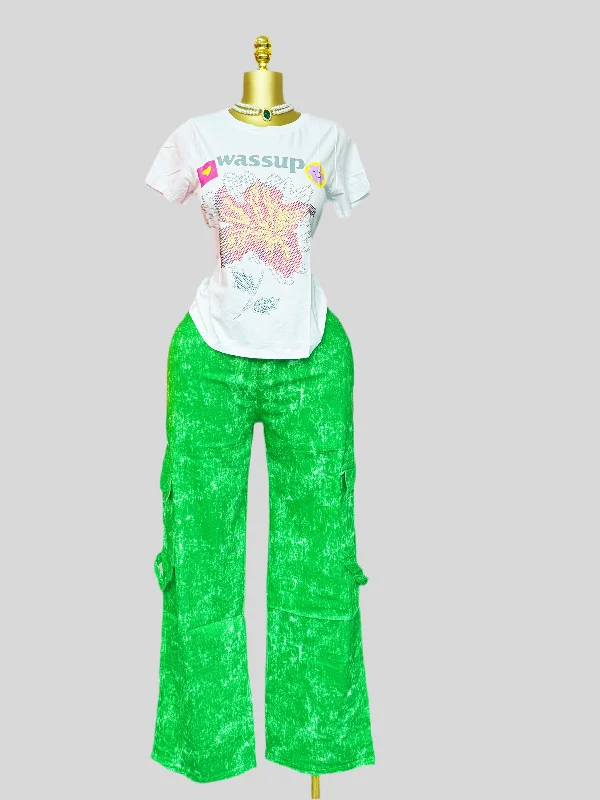women tights made of cotton for breathabilityAB04 Adire jeans