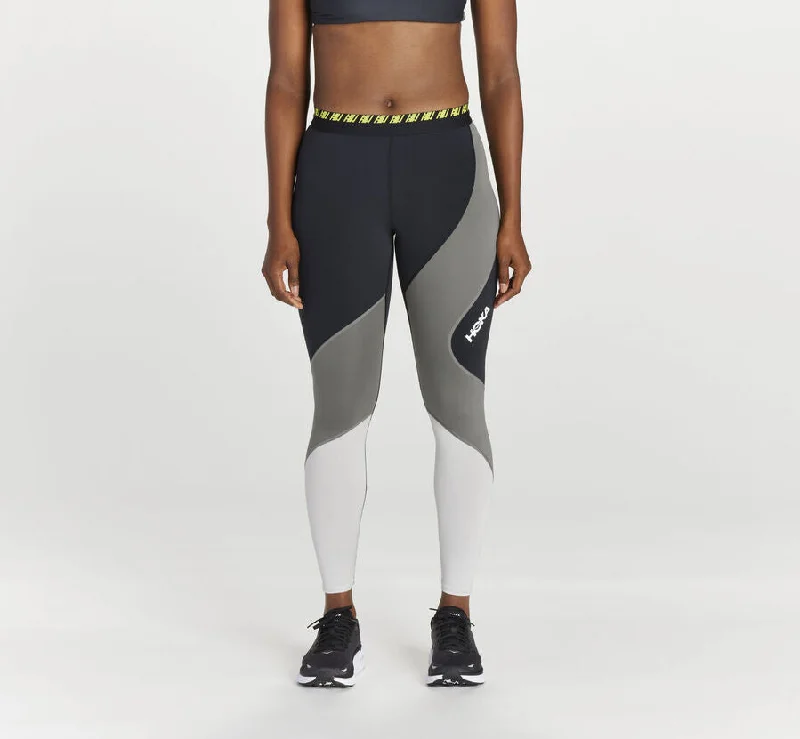 women tights for a cold - weather hiking tripHoka Hupana Tight | Black | Womens