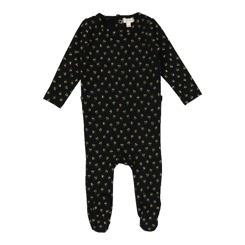 sheer women tights for a more delicate appearanceLil Legs Floral Footie - Black Floral sheer women tights for a more delicate appearanceLil Legs Floral Footie - Black Floral