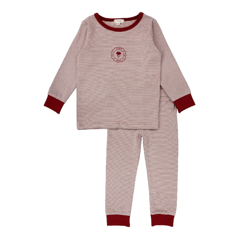 women tights for a night out with a short dressLil Legs Striped Long Sleeve Lounge Set Pajamas - Rosewood women tights for a night out with a short dressLil Legs Striped Long Sleeve Lounge Set Pajamas - Rosewood